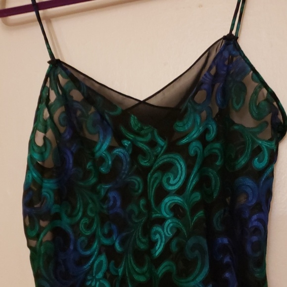 Oscar de la Renta Other - Oscar De La Renta Green Floral Cami Size 34